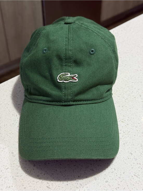 Lacoste Accessories - Lacoste Green Logo Baseball Cap leather strap